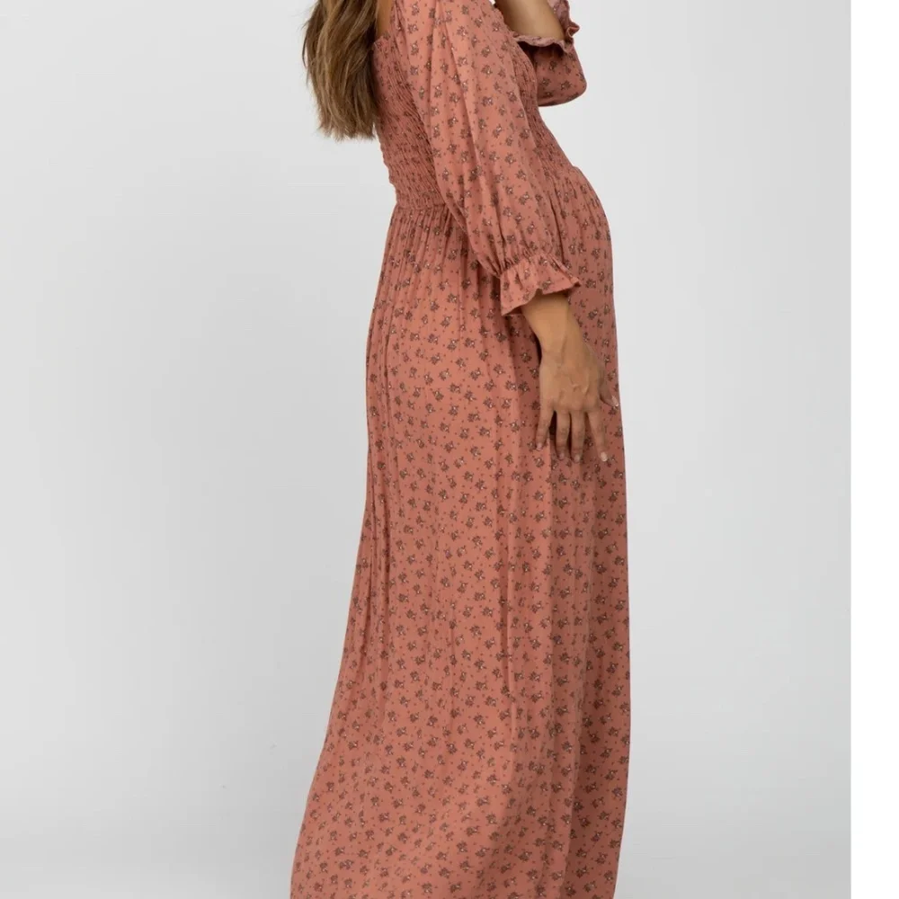 Pinkblush mauve floral dress - Picture 2 of 4